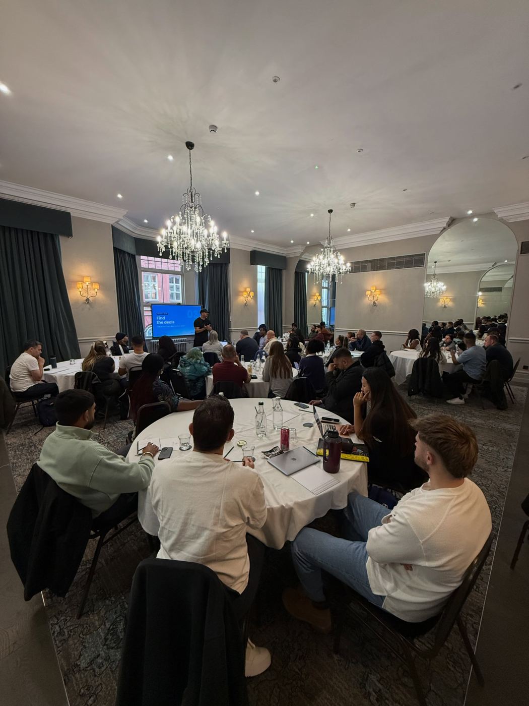 A full room at Ste's Deal Sourcing Masterclass